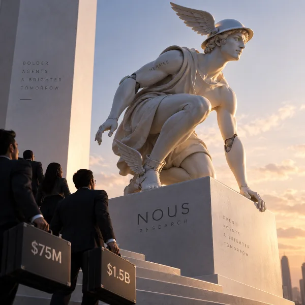 Обложка Nous Research привлекает $75 млн при оценке $1,5 млрд на открытом агенте Hermes