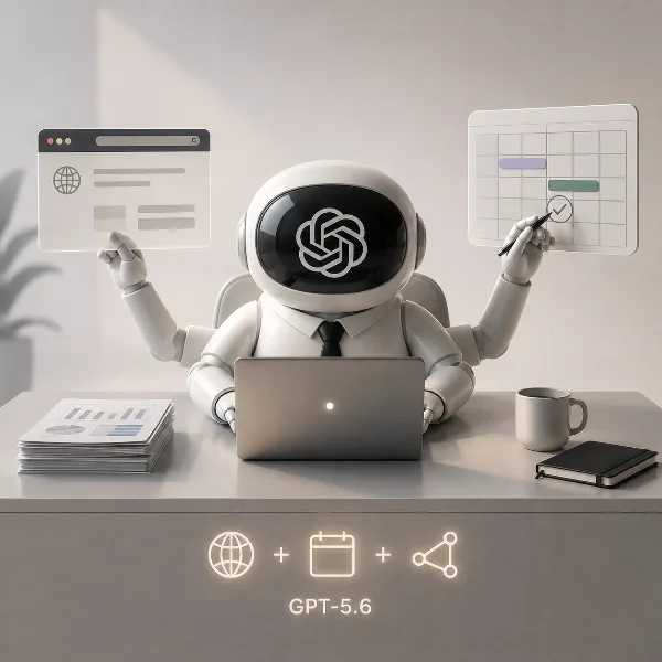 Обложка OpenAI выпустила ChatGPT Work — агента с браузером, планировщиком и моделями GPT-5.6