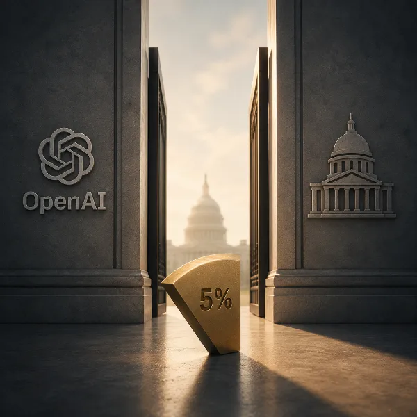 Обложка Сэм Альтман предложил государству 5% акций OpenAI в обмен на снятие барьеров