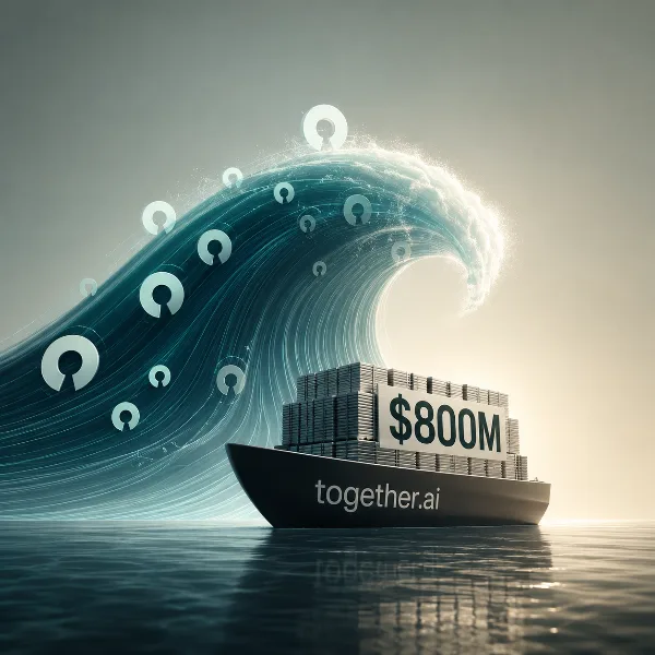 Обложка Together AI привлекла $800 млн при оценке $8,3 млрд на волне спроса на открытые модели