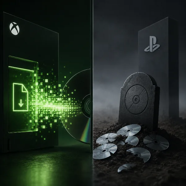 Обложка Xbox тестирует превращение дисков в цифровые копии — в тот же день, когда Sony хоронит носители