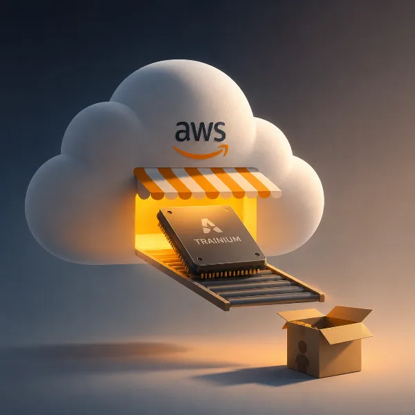 Обложка AWS обсуждает прямые продажи ИИ-чипов Trainium сторонним заказчикам