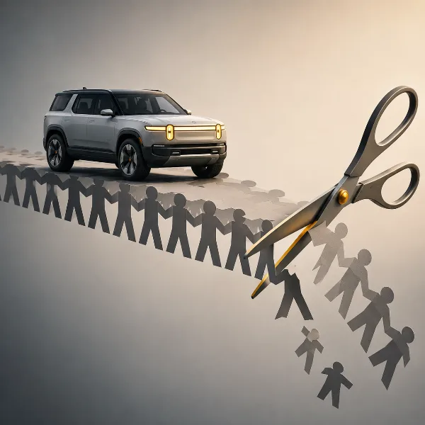 Обложка Rivian сокращает сотни сотрудников через неделю после старта поставок R2