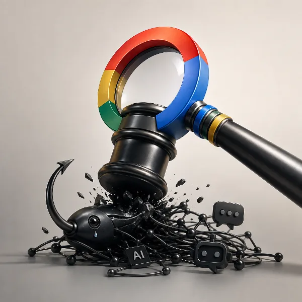 Обложка Google судится с ИИ-фишингом: $88 в неделю за конвейер из миллиона поддельных сайтов
