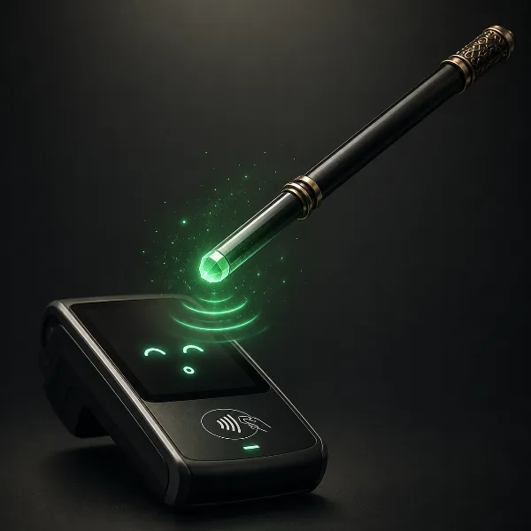 Обложка Cash App Wand за $25: NFC-палочка, которой платят одним взмахом вместо карты