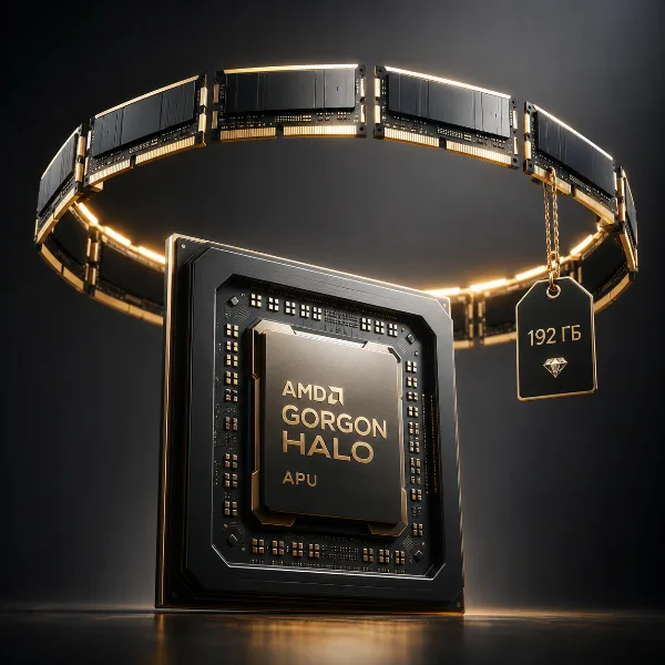 Обложка AMD Ryzen AI Max 400 «Gorgon Halo»: 192 ГБ памяти на фоне дефицита и подорожания DRAM