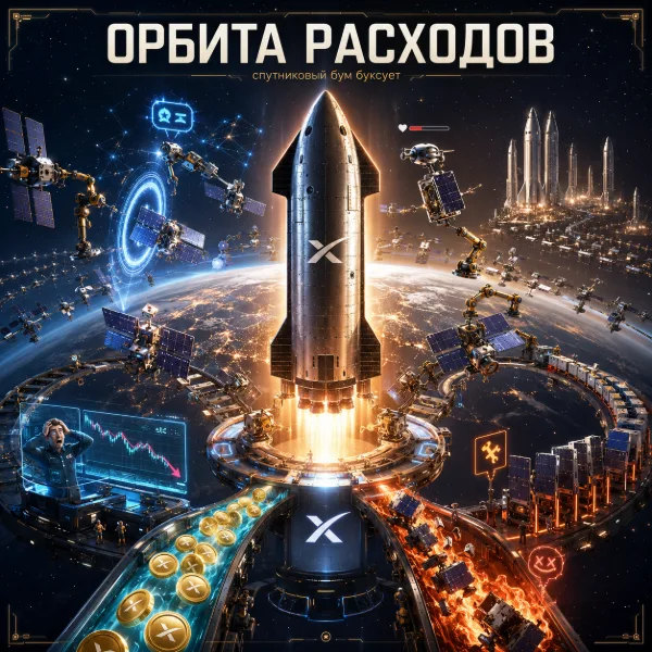 Обложка SpaceX и экономика Starlink: сколько стоит содержать спутниковую сеть на орбите