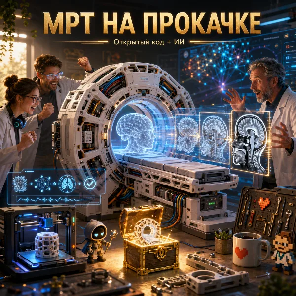 Обложка МРТ на 3D-принтере: как ИИ превращает открытый сканер OSI² ONE в замену аппарату за миллионы