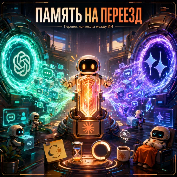 Обложка Импорт памяти в Claude: как перенести историю из ChatGPT и Gemini