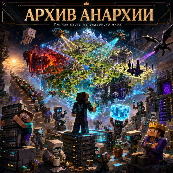 Обложка Фанаты Minecraft заархивировали весь сервер 2b2t: 80 ТБ ужали до 15 ТБ собственным форматом сжатия .zvcr