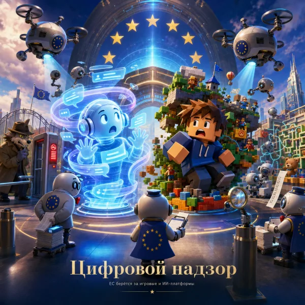 Обложка ChatGPT и Roblox под правилами DSA: ЕС присвоит статус крупнейших платформ и штрафы до 6% оборота