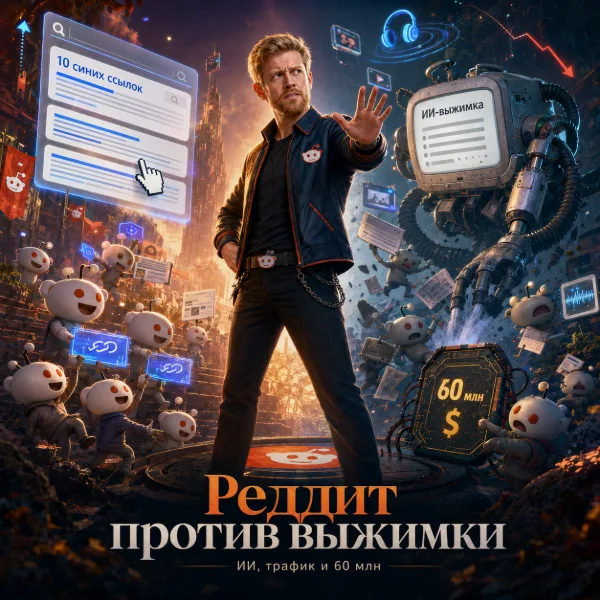 Обложка Гендиректор Reddit: «Людям нужен сам Reddit, а не его пересказ от ИИ». Почему AI Overviews не устраивают платформу