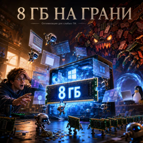 Обложка Windows 11 научат работать на 8 ГБ ОЗУ: как Microsoft отвечает на дефицит памяти в 2026 году