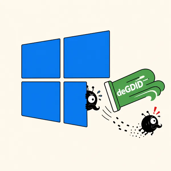 Обложка deGDID: как бесплатный скрипт Windscribe стирает скрытый трекер Microsoft GDID из Windows