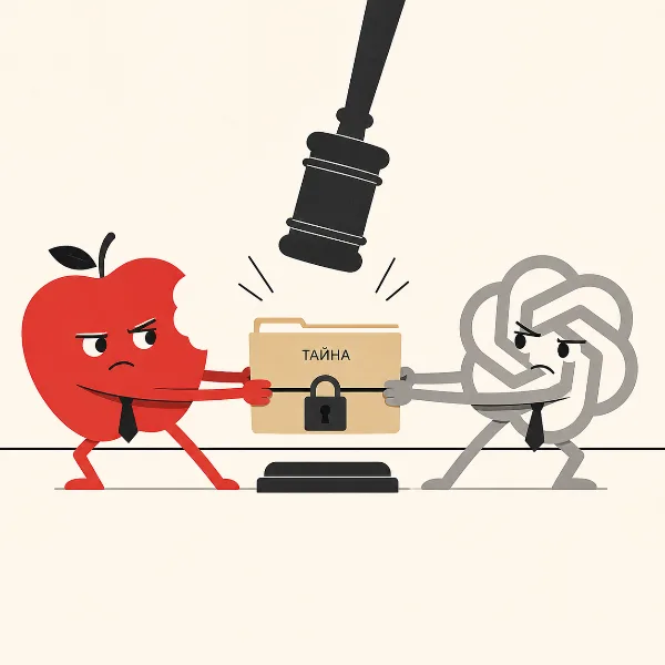 Обложка Apple расширила иск к OpenAI: в списке подозреваемых уже 13 бывших сотрудников
