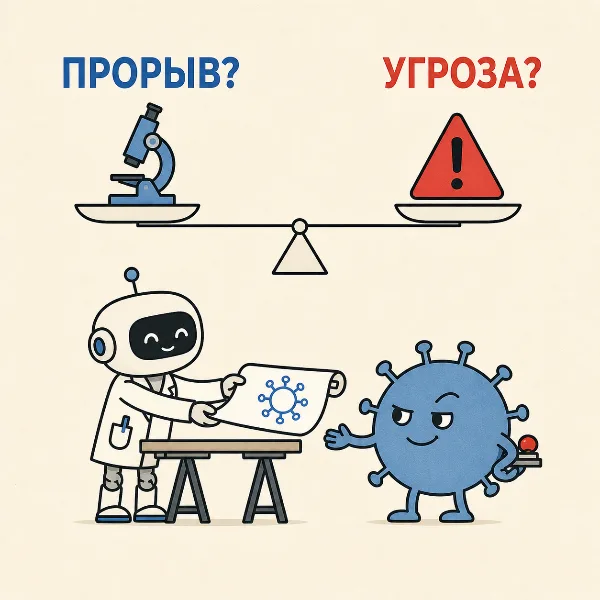 Обложка ИИ спроектировал новые вирусы: прорыв в науке или угроза будущему?