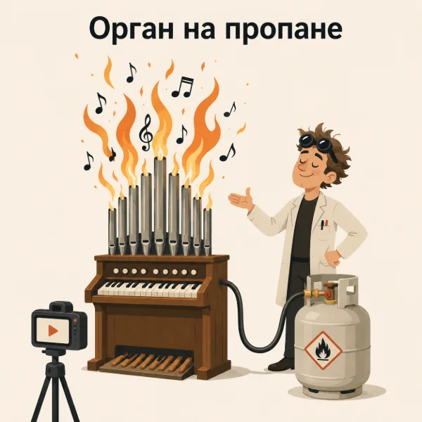 Обложка Орган на пропане: музыкальное пламя от изобретателя с YouTube