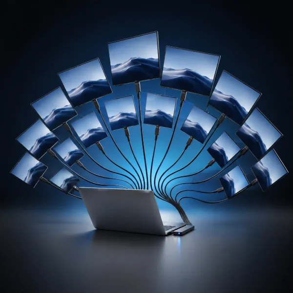Обложка Сколько мониторов можно подключить к MacBook: разбор по чипам — от Neo до M5 Max