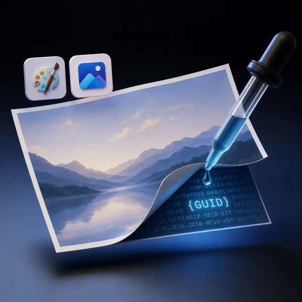 Обложка Paint и «Фотографии» в Windows 11 встраивают в ИИ-картинки невидимый водяной знак с GUID