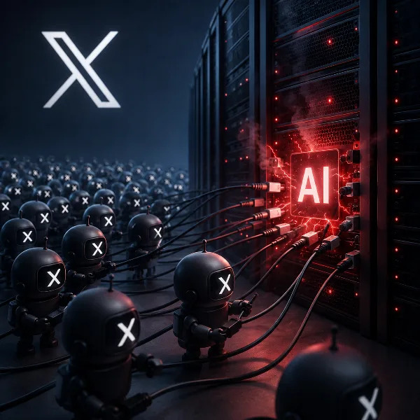 Обложка X отчиталась о ботоферме на 200 тысяч аккаунтов, атаковавшей ИИ-дата-центры