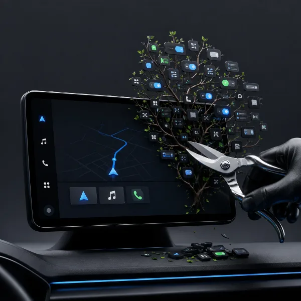Обложка Скрытые настройки Android Auto: как убрать лишнее с экрана и настроить систему под себя