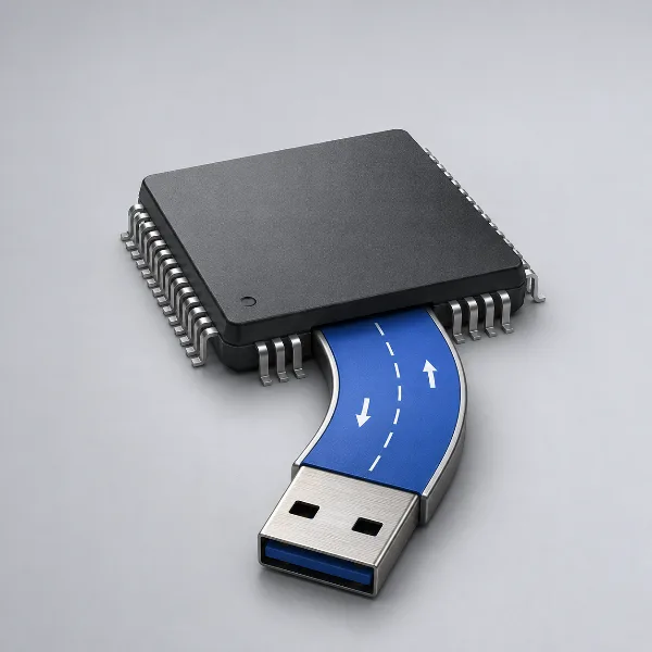 Обложка Artery AT32F406 и AT32F408: микроконтроллеры Cortex-M4F на 216 МГц с высокоскоростным USB и встроенным приёмопередатчиком