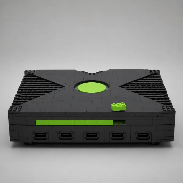 Обложка Конструктор Mattel Brick Shop: копия оригинального Xbox в натуральную величину из 3509 деталей