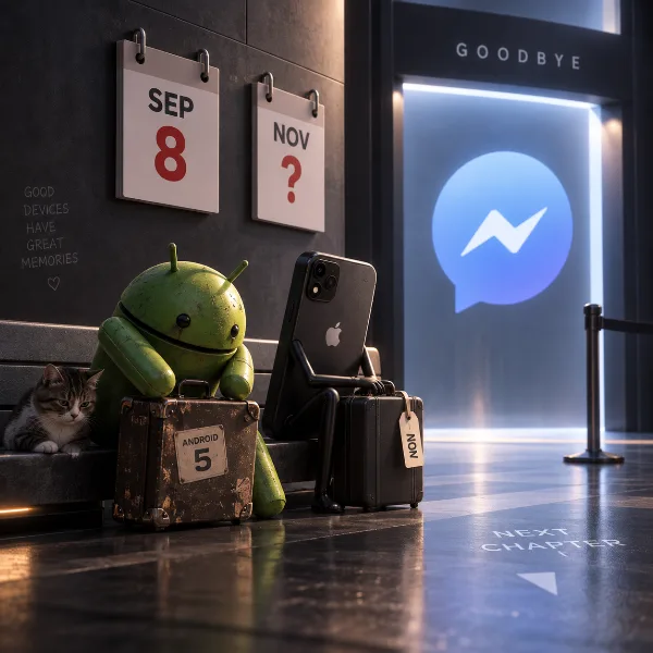 Обложка Мессенджер прекращает поддержку Android 5 с 8 сентября, а iPhone затронет ноябрьский порог