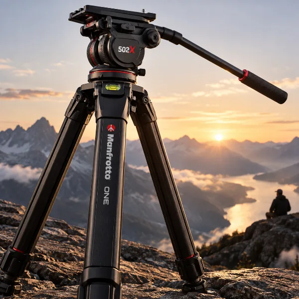 Обложка Manfrotto ONE Video: специализированный видеоштатив с встроенным уровнем и головой 502X