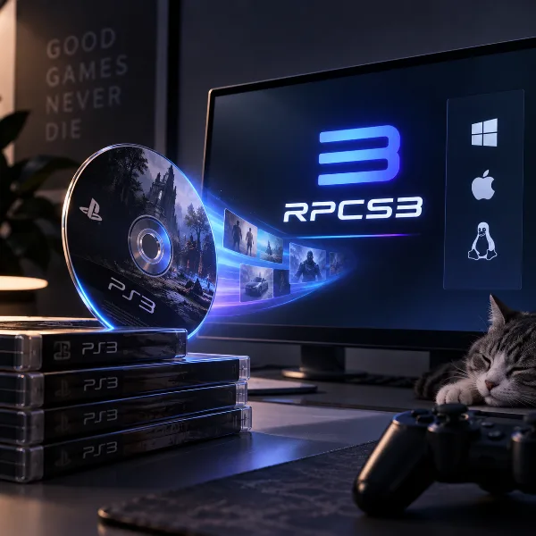 Обложка RPCS3 запускает игры PS3 прямо с дисков в Windows, macOS и Linux