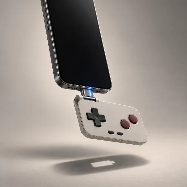 Обложка 8BitDo FlipPad: геймпад в стиле Game Boy без батареи, с подключением по USB-C