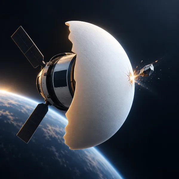 Обложка Яичная скорлупа против космического мусора: NASA получит броню нового типа