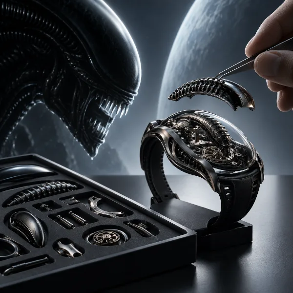 Обложка Nostromo от MB&F и Maison Alcée: часы в стиле «Чужого», которые покупатель собирает сам