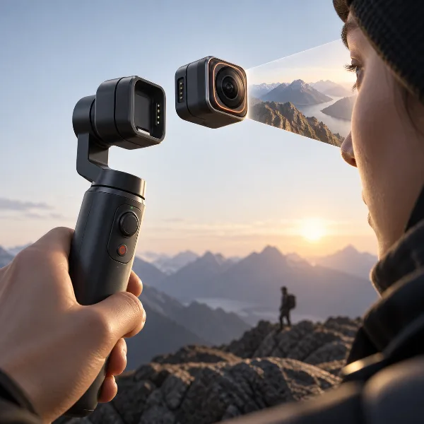 Обложка Hohem Eyepic: карманная камера на стабилизаторе со съёмным модулем 4K для съёмки от первого лица