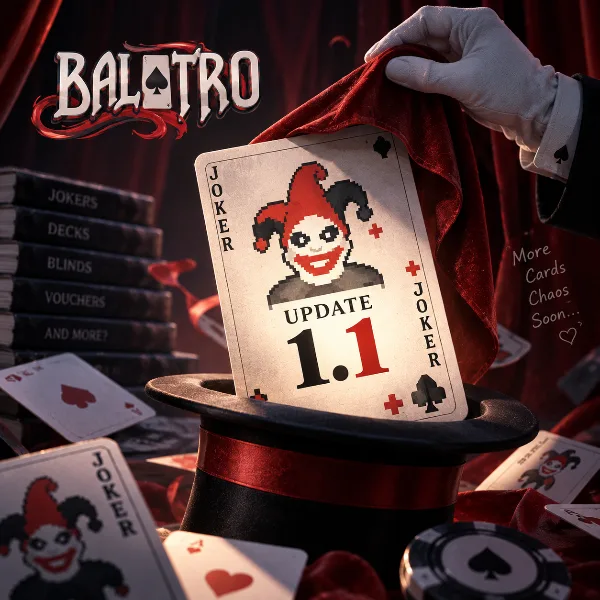 Обложка Balatro: разработчик сообщил, что большое обновление 1.1 уже близко