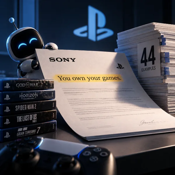 Обложка Sony сама пишет «вы владеете играми»: в Consumer Rights Wiki нашли уже 44 таких примера