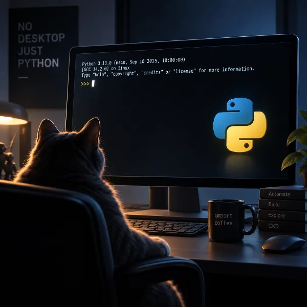 Обложка Новая ОС загружается не в рабочий стол, а сразу в интерпретатор Python