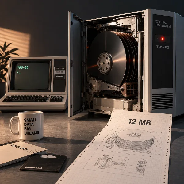 Обложка 12-мегабайтный внешний HDD для TRS-80 1983 года: как он устроен внутри