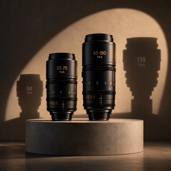 Обложка DZOFilm Arles Zoom 25-75mm и 65-180mm T2.6: кинозумы с характером фикс-объективов