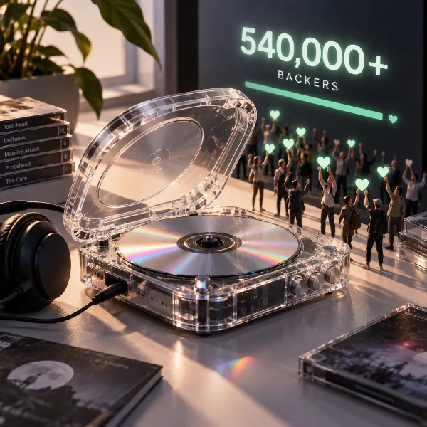 Обложка Прозрачный CD-плеер Syitren RM1 за 109 долларов собрал более 540 тысяч на Kickstarter