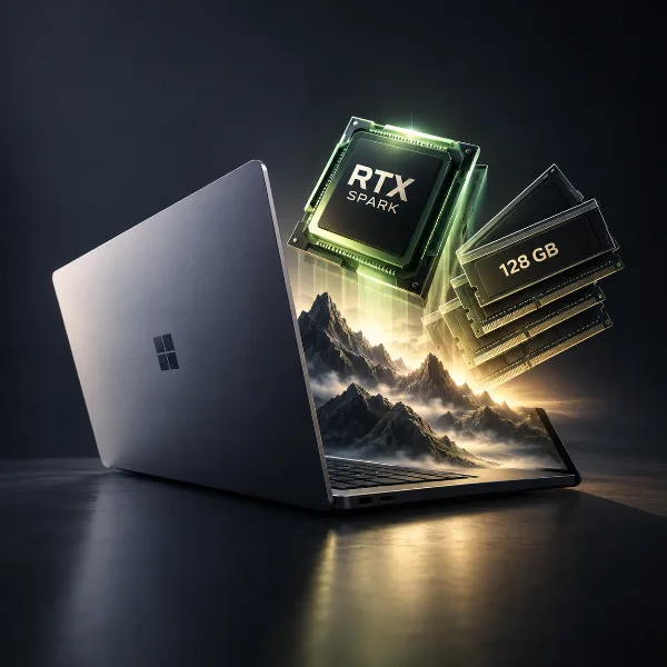 Обложка Microsoft Surface Laptop Ultra получил суперчип Nvidia RTX Spark и до 128 ГБ памяти