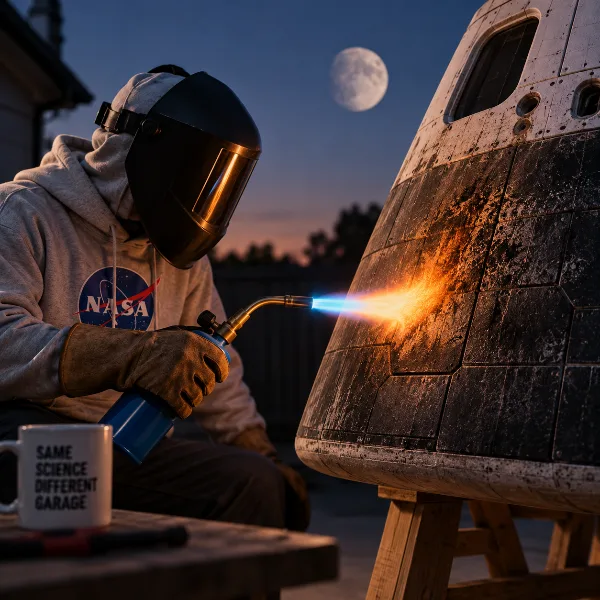 Обложка Энтузиаст повторил проблему теплозащиты Orion и проверил выводы NASA пропановой горелкой