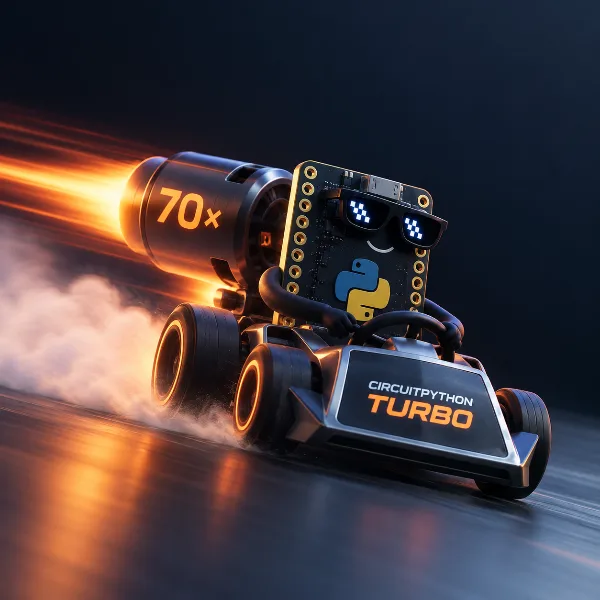 Обложка CircuitPython Turbo ускоряет код на микроконтроллерах до 70 раз за счёт компиляции функций