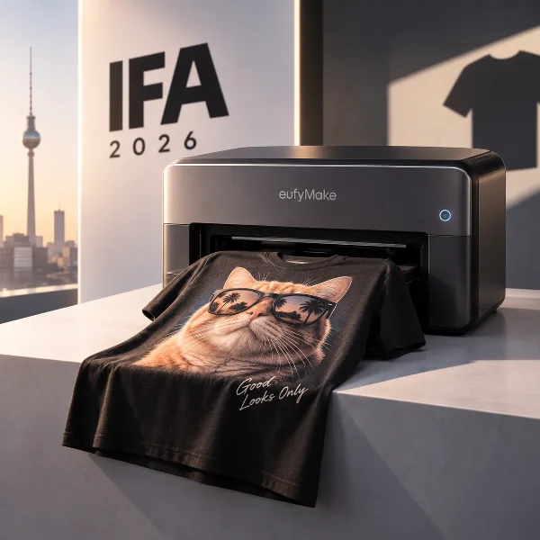 Обложка Anker показала на IFA 2026 настольный принтер EufyMake для печати фотографий на одежде