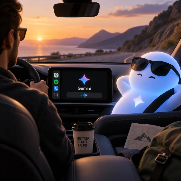 Обложка Gemini в Android Auto: как включить ИИ-ассистента и чем он полезен в дальней дороге