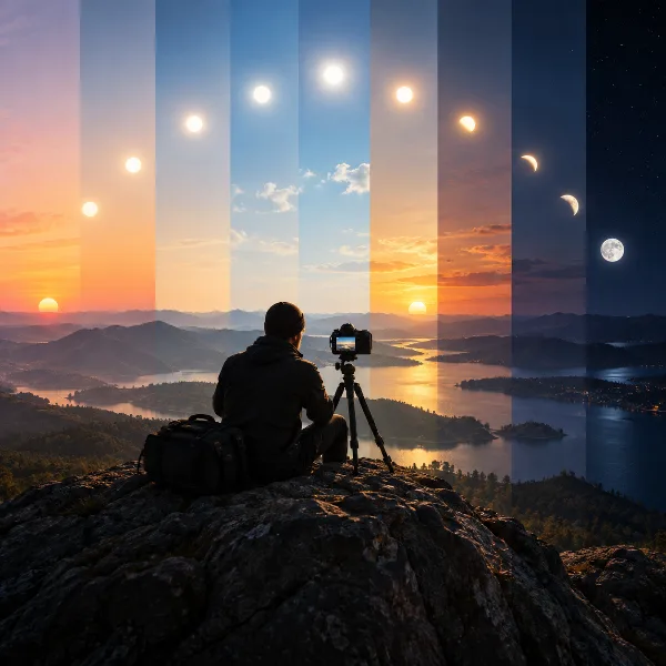 Обложка Пейзаж от рассвета до темноты: как фотограф Мэтт Сьюсс снимает целый день на одной локации