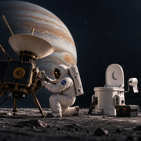 Обложка Ремонт в космосе: как NASA спасало зонд Galileo и чинило туалет Artemis II