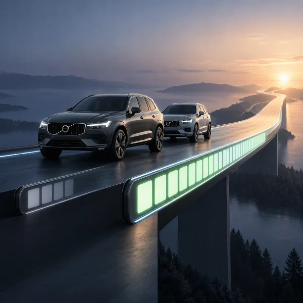 Обложка Volvo XC60 и XC90 2028 модельного года: запас хода гибридов на электротяге вырос более чем вдвое