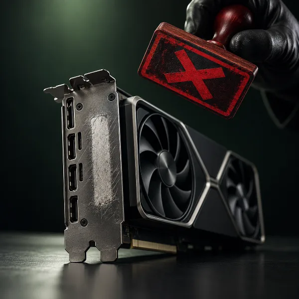 Обложка Nvidia отказала в гарантии на RTX 5090 из-за стёртого серийного номера на планке
