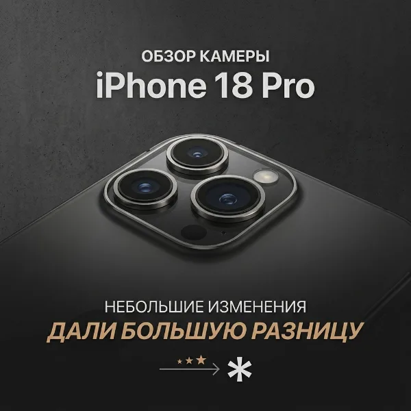 Обложка Обзор камеры iPhone 18 Pro: небольшие изменения дали большую разницу